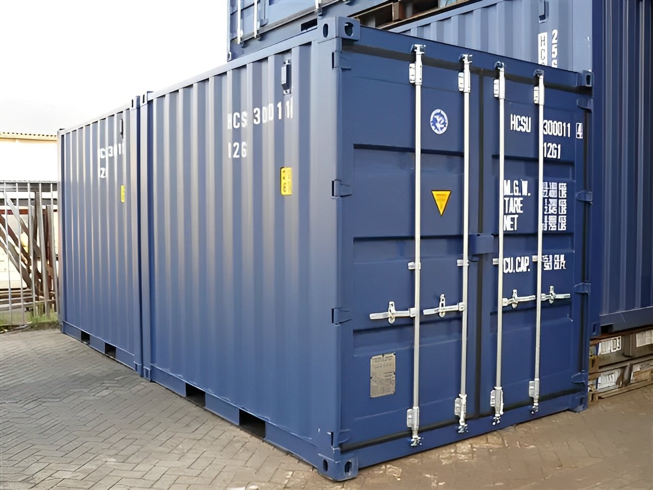 10Ft X 8Ft Shipping Container (One trip) – Blue - Afbeelding 3