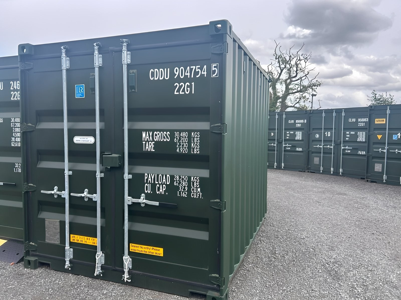 10Ft X 8Ft Shipping Container (One Trip) – Green - Afbeelding 2