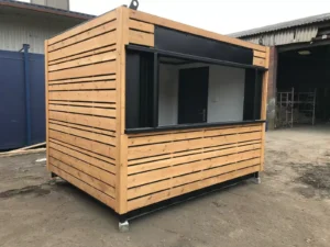 10ft x 8ft beklede zeecontainers voor voedsel-/drankverkoop