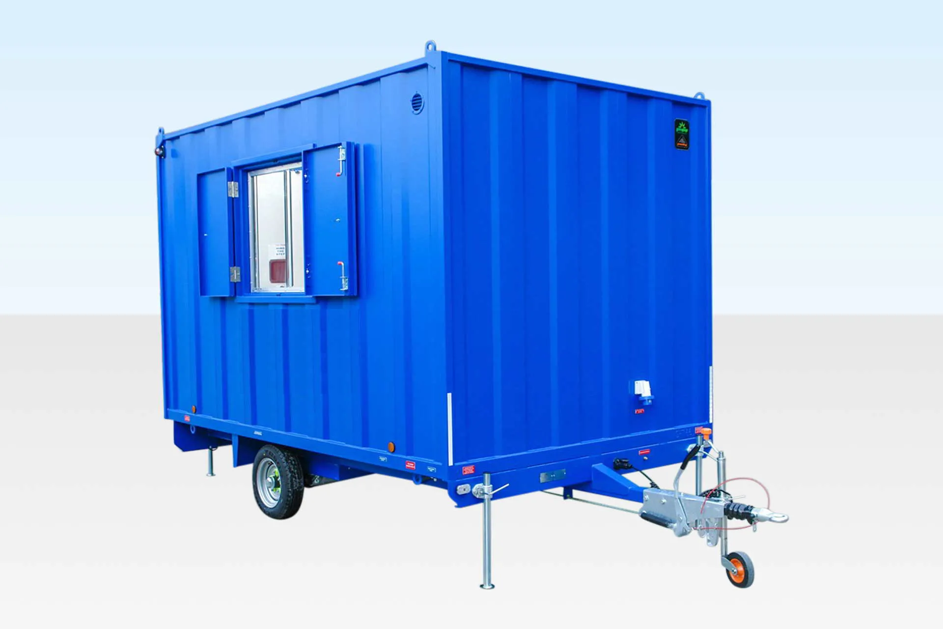 Stalen mobiele kantoorcabine van 3,66 m x 2,28 m, bestand tegen vandalisme. - Image 3
