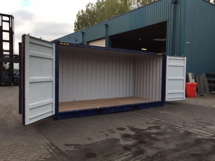 20ft open zijwand hoge kubuscontainer (9′ 6″ hoog) - Afbeelding 2