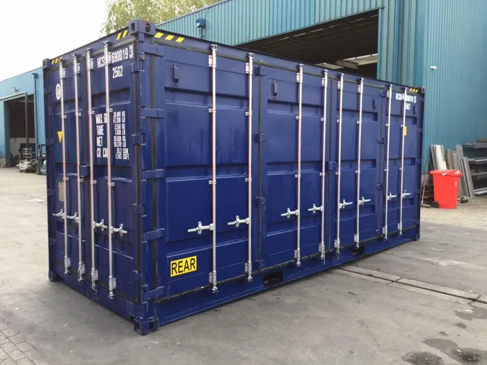 20ft open zijwand hoge kubuscontainer (9′ 6″ hoog) - Afbeelding 3