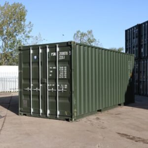 20ft zeecontainer (eenmalig gebruik) – Donkergroen