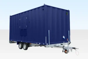 Mobiele kantinecabine van 6 meter x 2,2 meter