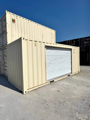 20ft zeecontainer voor eenmalig gebruik met 10ft roldeur