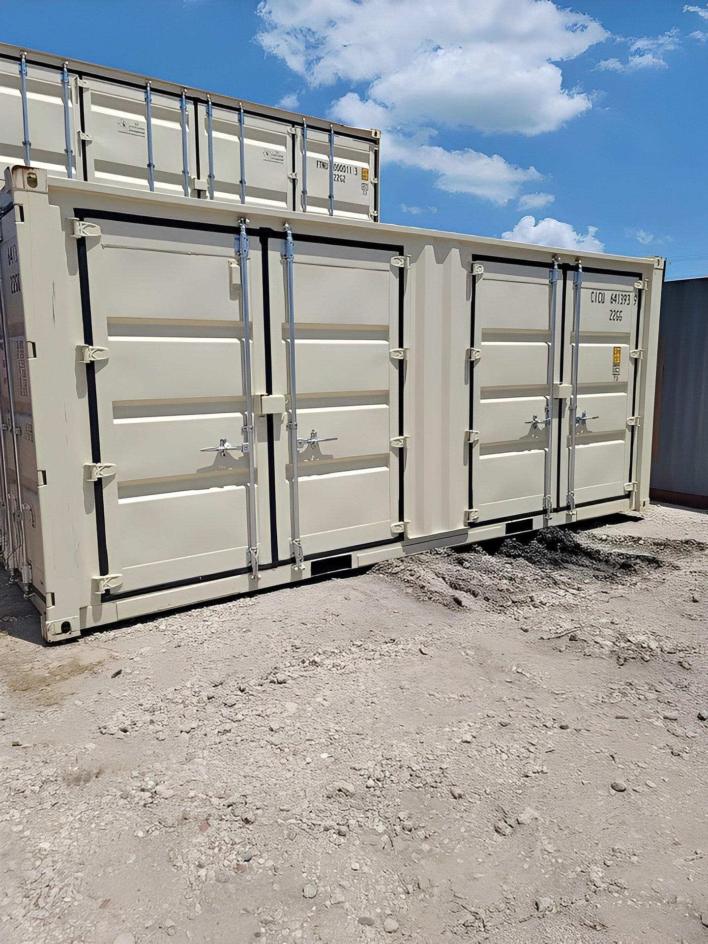 20ft zeecontainer met open zijkanten – Dubbele zijdeuren