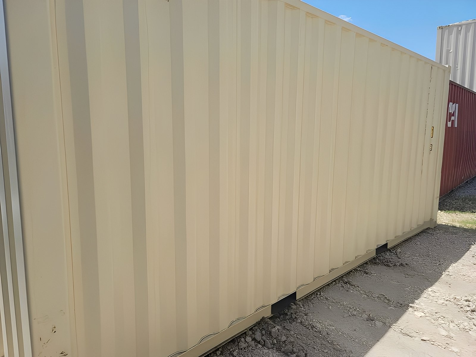 20ft zeecontainer met open zijkanten – Dubbele zijdeuren - Afbeelding 3
