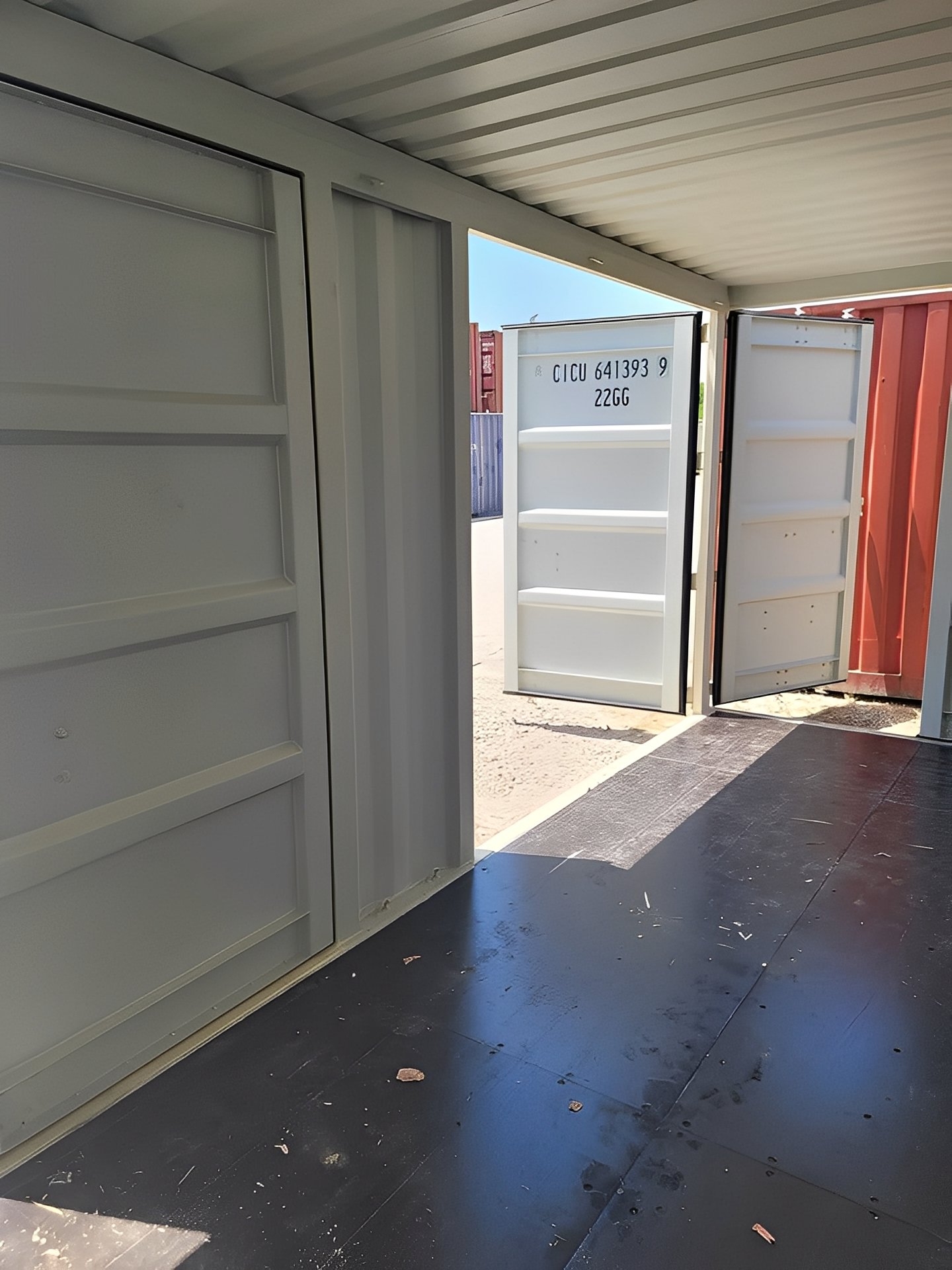 20ft zeecontainer met open zijkanten – Dubbele zijdeuren - Afbeelding 4