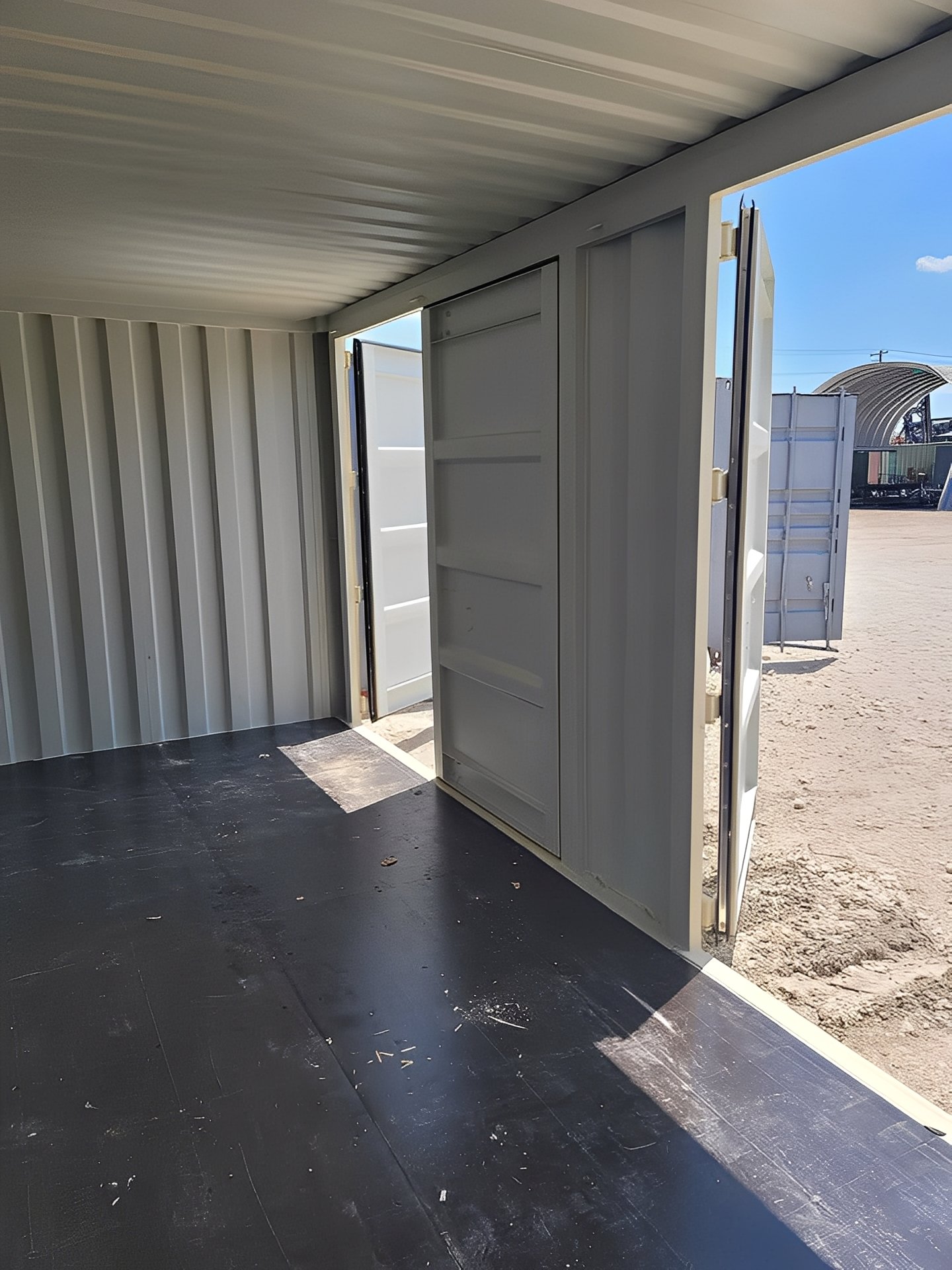 20ft zeecontainer met open zijkanten – Dubbele zijdeuren - Afbeelding 2