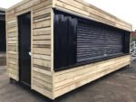 20ft x 8ft beklede zeecontainer voor horeca/verkoop