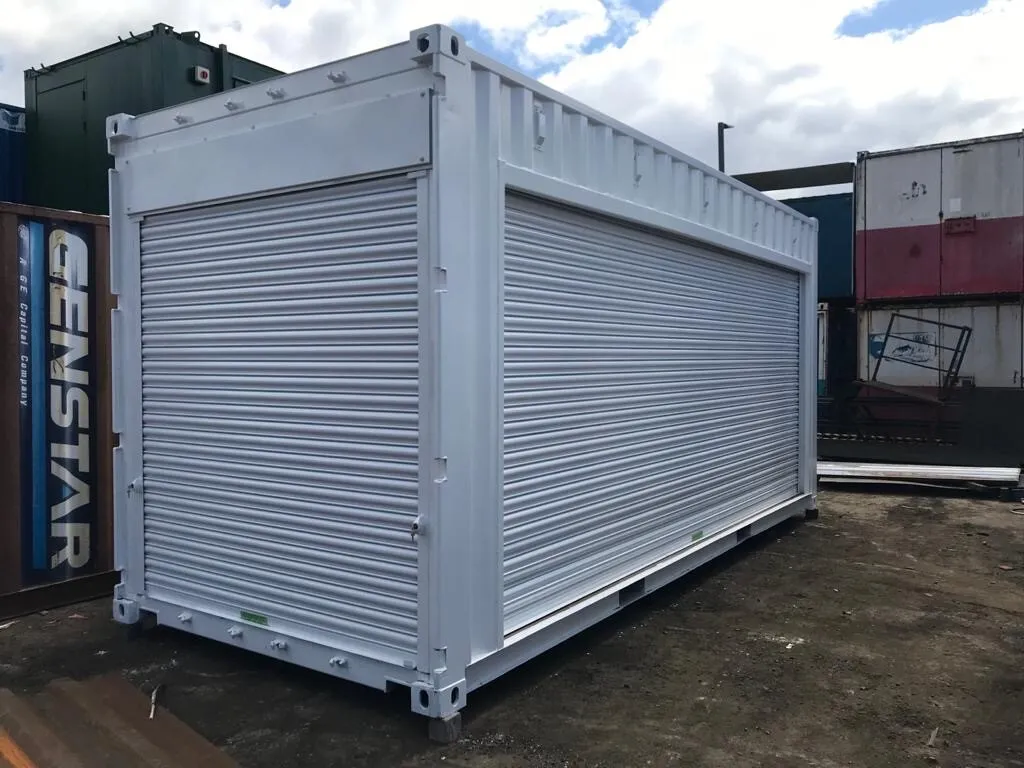 20ft x 8ft rolscherm zeecontainers