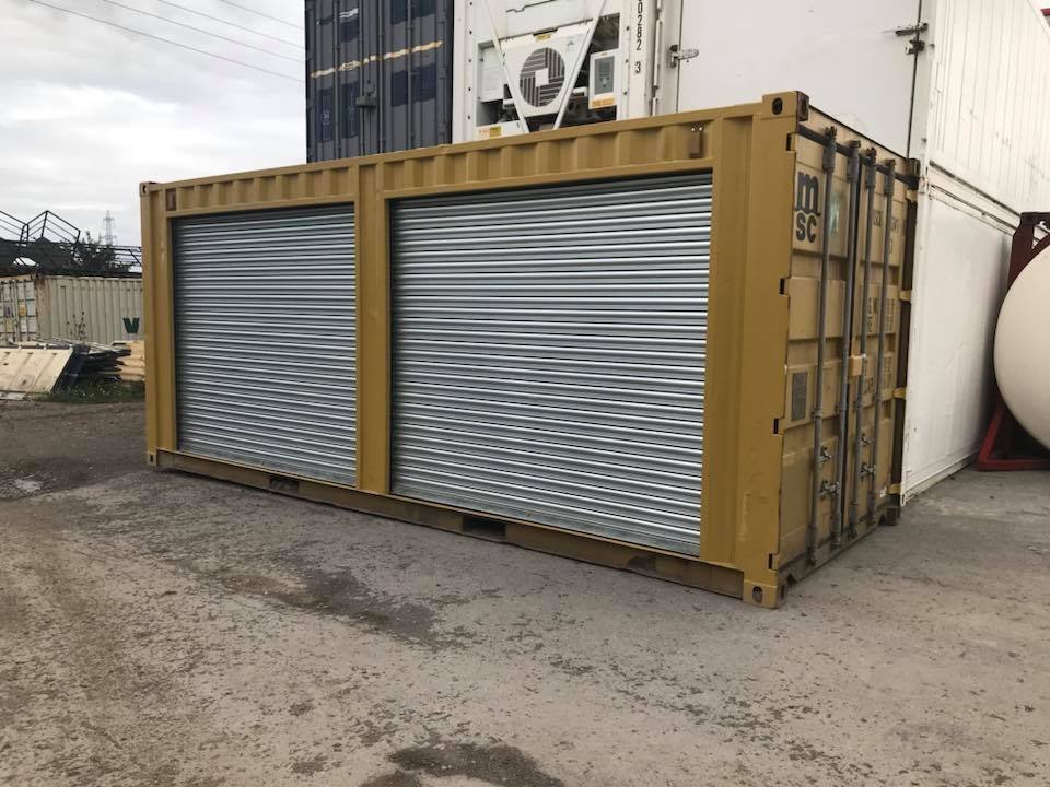 Gele 20ft container – Dubbele roldeur aan de zijkant - Image 5