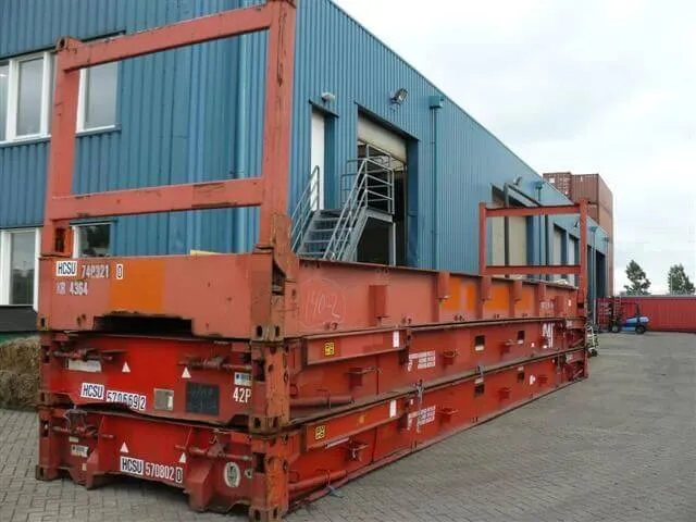 40ft gebruikte opvouwbare flat rack containers - Afbeelding 3