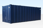 Stalen toiletcabine voor 4+1 personen, 6 x 2,7 meter