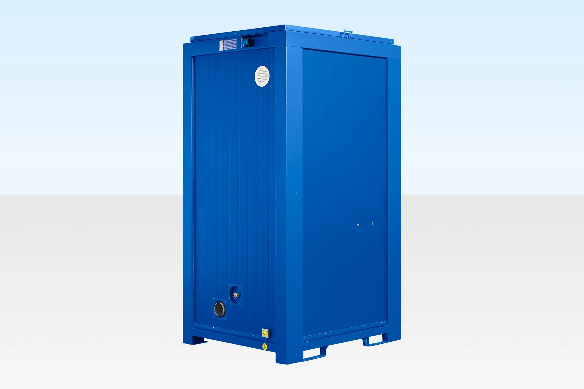 Toilet met enkele wateraansluiting van 150 x 120 cm (blauw) - Image 3