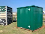 (Gepoedercoat) plat verpakte metalen opbergcontainer