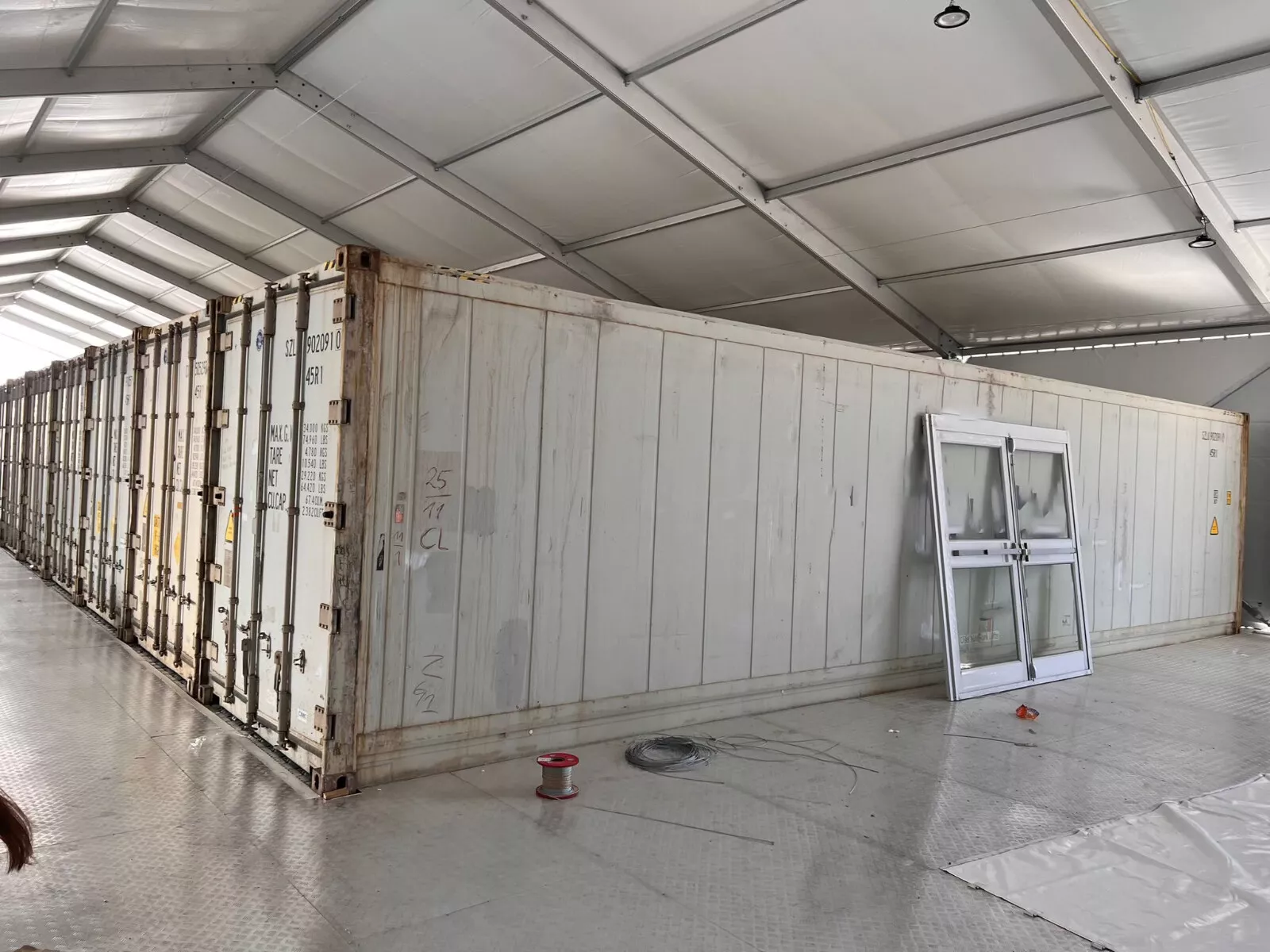 40ft High Cube gekoelde opslagcontainerdrager Primeline YOM - Afbeelding 3