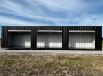 40ft zeecontainer met 3 oprolbare zijdeuren