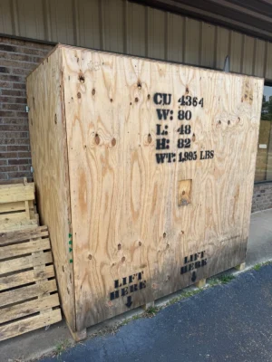 Stevige houten transportkrat – 80" x 48" x 82"